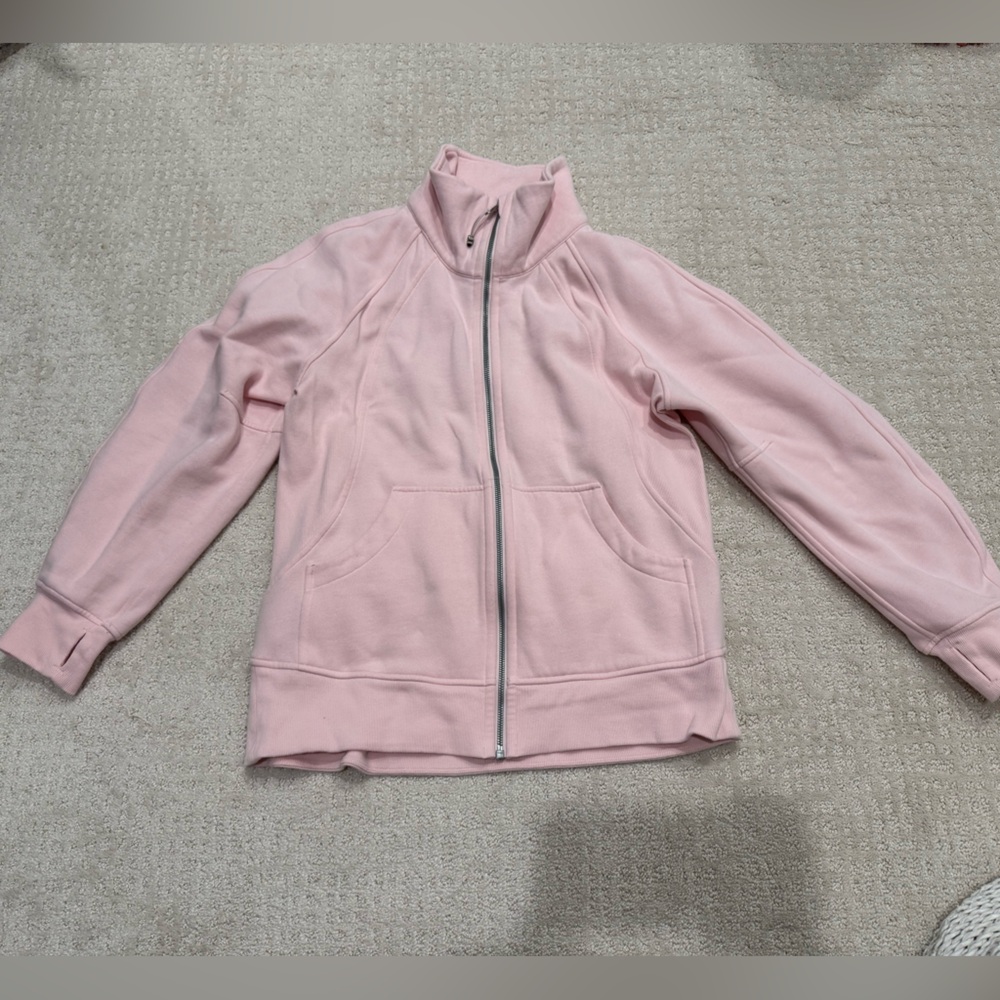 Lululemon Athletica strawberry milkshake scuba full zip